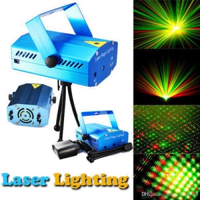 Proiector laser cu trepied Minilaser Stage, activare la sunet